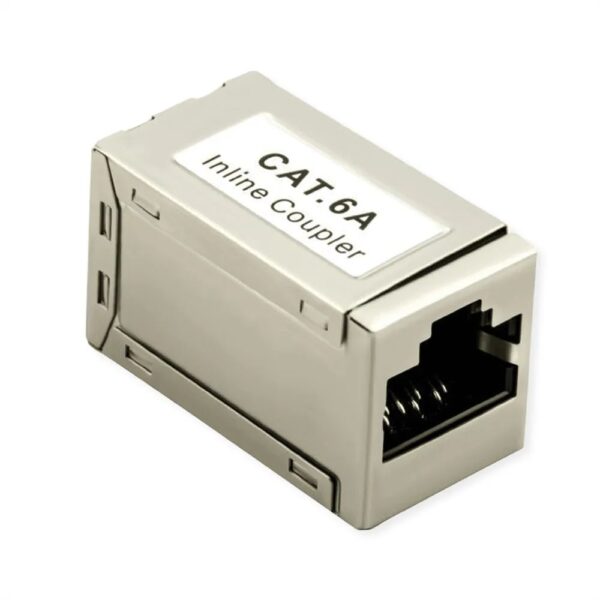 ROLINE RJ – 45 Kupplung geschirmt, Cat.6A (Class EA), silberfarben