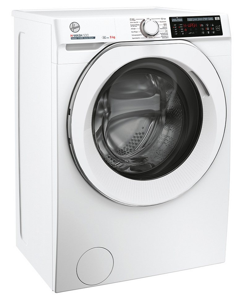 Hoover Waschmaschine HWQ 49AMC6/1-84, 9 kg, 1400 U/min, Wi-Fi & Bluetooth, Active Wash, Night & Day, Dampfprogramm