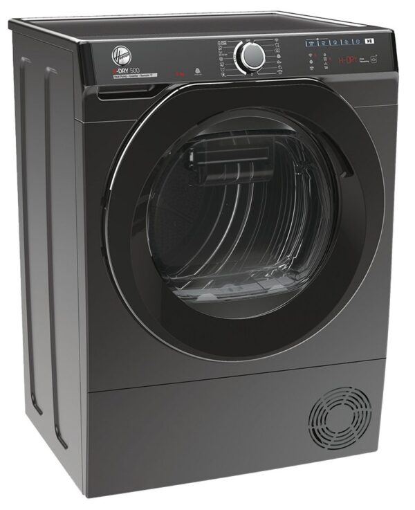 Hoover Wärmepumpentrockner H-DRY500 NDPEH9A3TCBERXSS, WiFi + Bluetooth, AquaVision-System, Schuhgestell