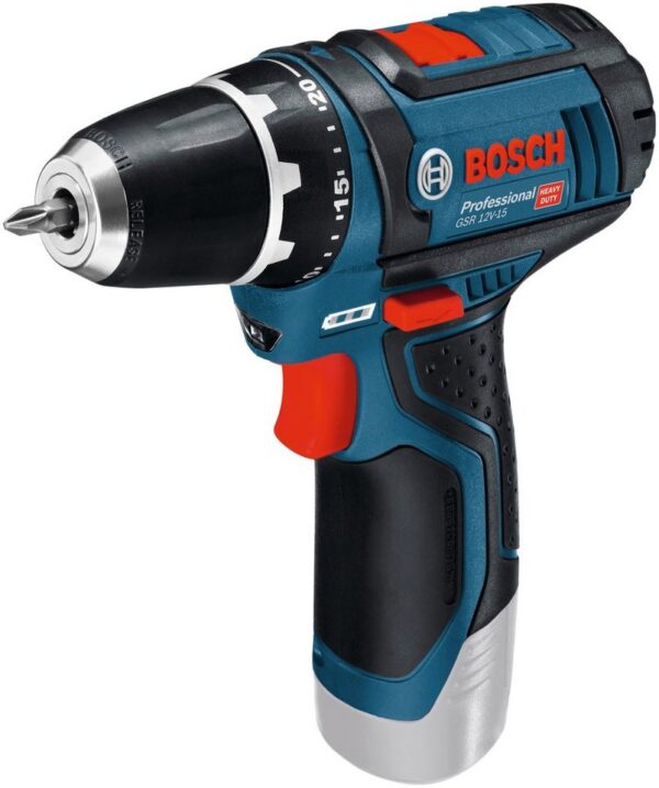 Bosch Professional Akku-Bohrschrauber GSR 12V-15-LI, max. 1300 U/min, ohne Akku, ohne Ladegerät Bosch Professional Akku-Bohrschrauber GSR 12V-15-LI, max. 1300 U/min, ohne Akku, ohne Ladegerät