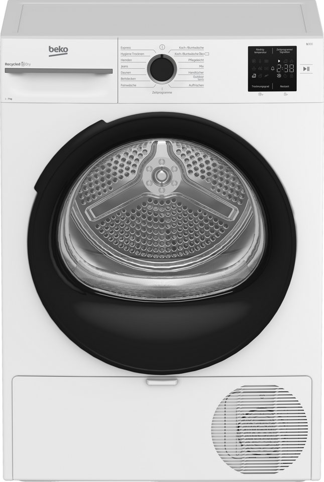BEKO Wärmepumpentrockner BM3T37249W, AquaWave Schontrommel schont Ihre Wäsche