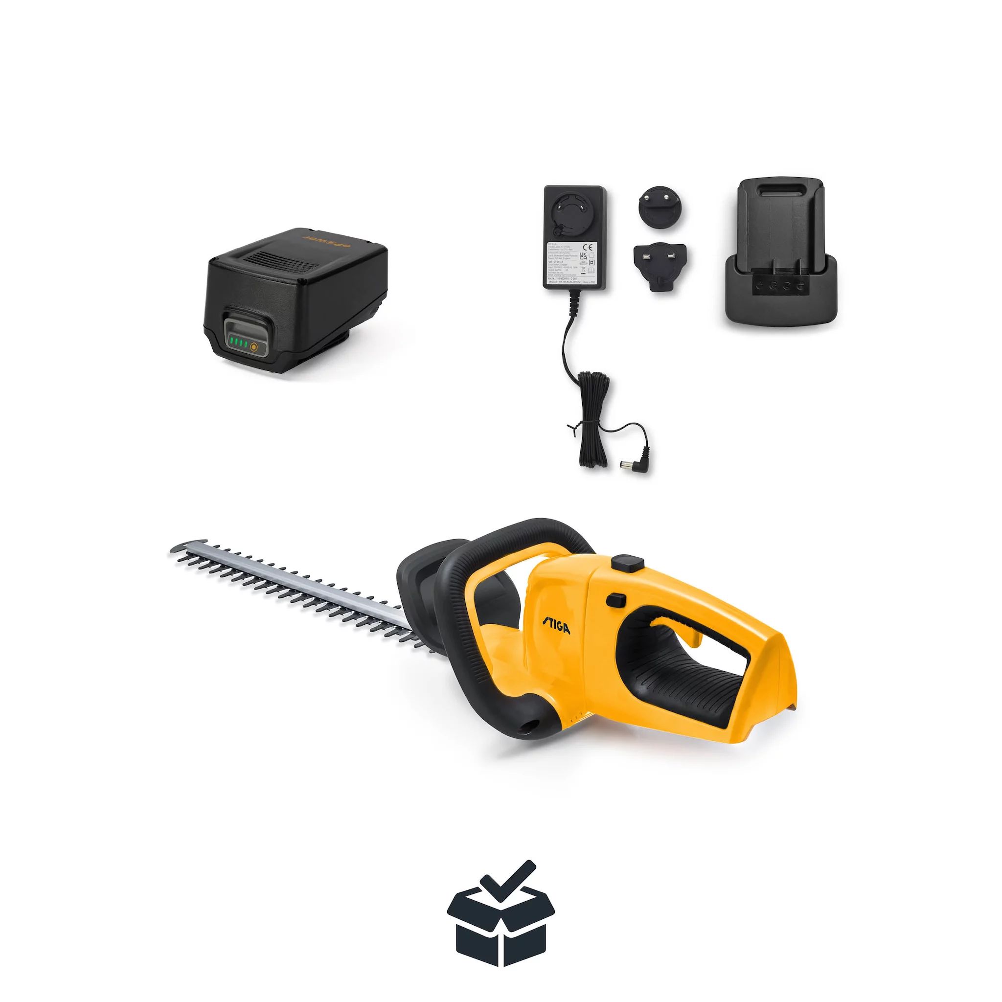 STIGA HT 100e Kit 20 V Akku – Heckenschere (inkl. Akku und Ladegerät)