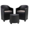 ProGarden Loungeset Luna anthrazit Kunststoff ProGarden Loungeset Luna anthrazit Kunststoff