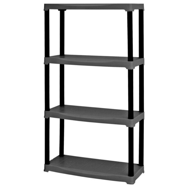 Artplast Kunststoffregal schwarz Kunststoff B/H/T: ca. 70x133x30 cm