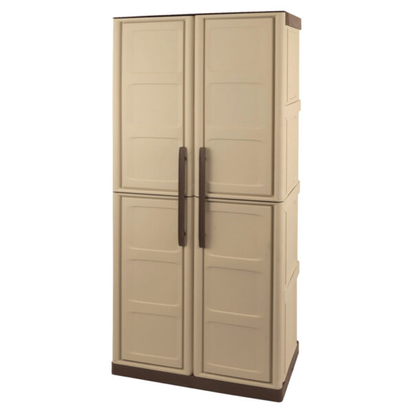 8010693117178 ArtPlast Kunststoffschrank Steel hoch
beige Kunststoff B/H/T: ca. 70x165x39,5 cm