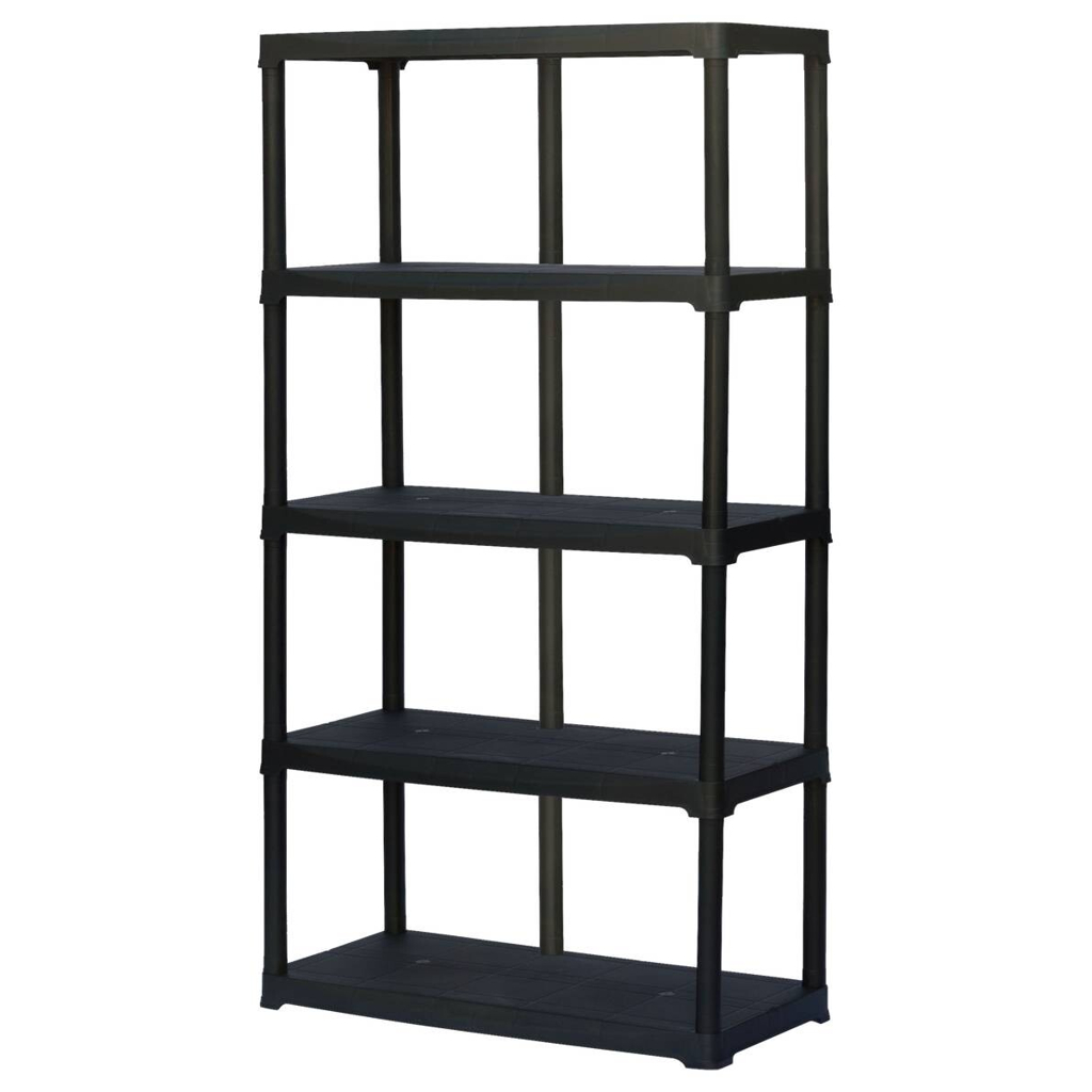 Artplast Kunststoffregal schwarz Kunststoff B/H/T: ca. 100x176x40 cm