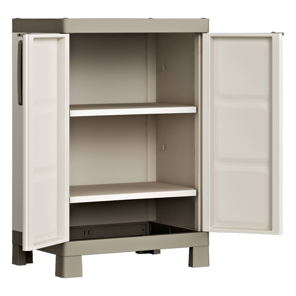 Keter Kunststoffschrank Excellence beige Kunststoff B/H/T: ca. 65x97x45 cm