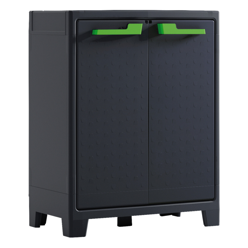 Keter Kunststoffschrank Moby grau Kunststoff B/H/T: ca. 80x100x44 cm