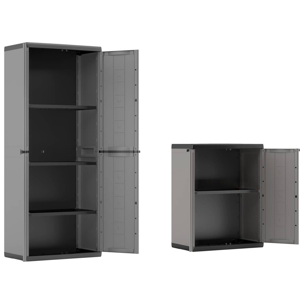 Keter Kunststoffschrank Jolly
schwarz Kunststoff B/H/T: ca. 68x166x39 cm