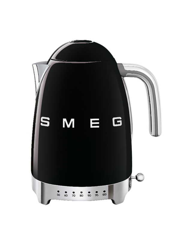 8017709231309-1 Smeg KLF04BLEU Wasserkocher 1, 7l mit Temperaturwahl, schwarz