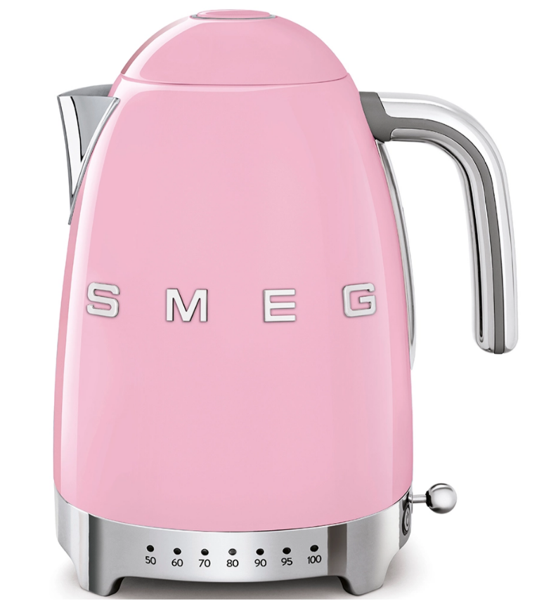 Smeg KLF04PKEU Wasserkocher 1, 7l m. Temperaturwahl, cadillac pink