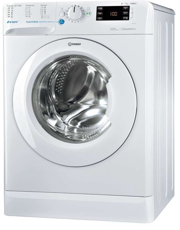 Indesit BWE 71683 XW EU Waschmaschine, 7 kg, 1.600 U/min.