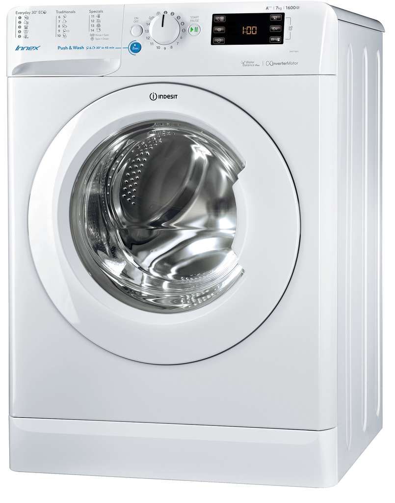 Indesit BWE 71683 XW EU Waschmaschine, 7 kg, 1.600 U/min.