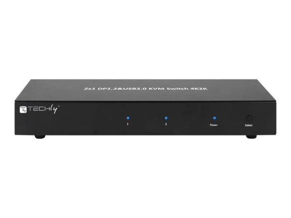 8051128101928-1 Techly 2 – Port DisplayPort1.2 Dual – Monitor KVM Switch