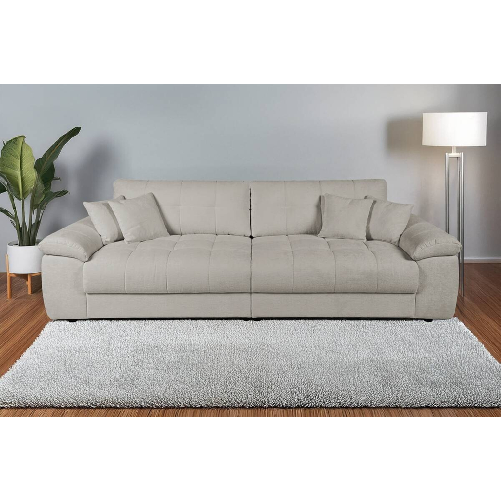 POCO Big Sofa Tema graubraun Microfaser B/H/T: ca. 144x70x183 cm