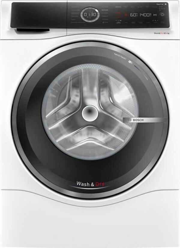 BOSCH Waschtrockner Serie 8 WNC244070, 9 kg, 6 kg, 1400 U/min, Wash & Dry 45', AquaStop, Auto Dry, Fleckenautomatik, Home Connect