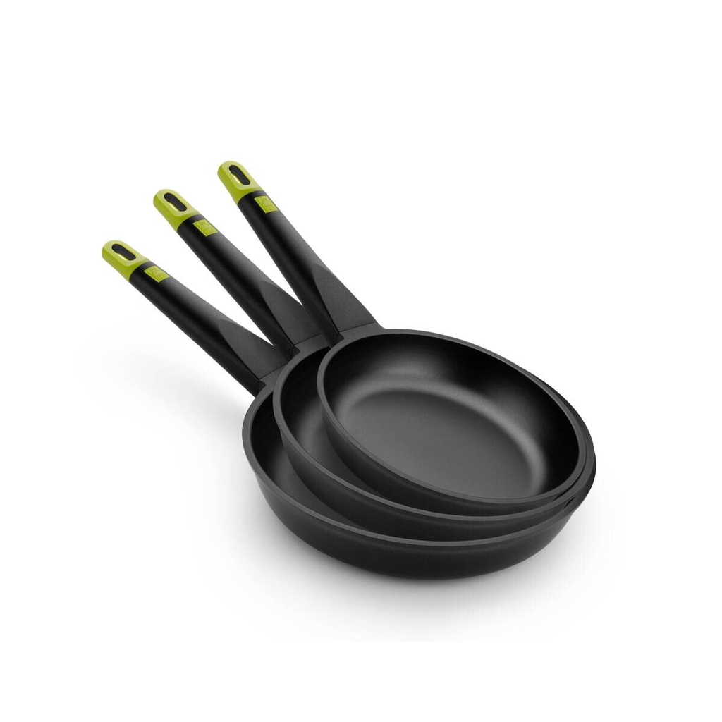 BRA Pfannenset Foodie schwarz Aluminium 3 tlg