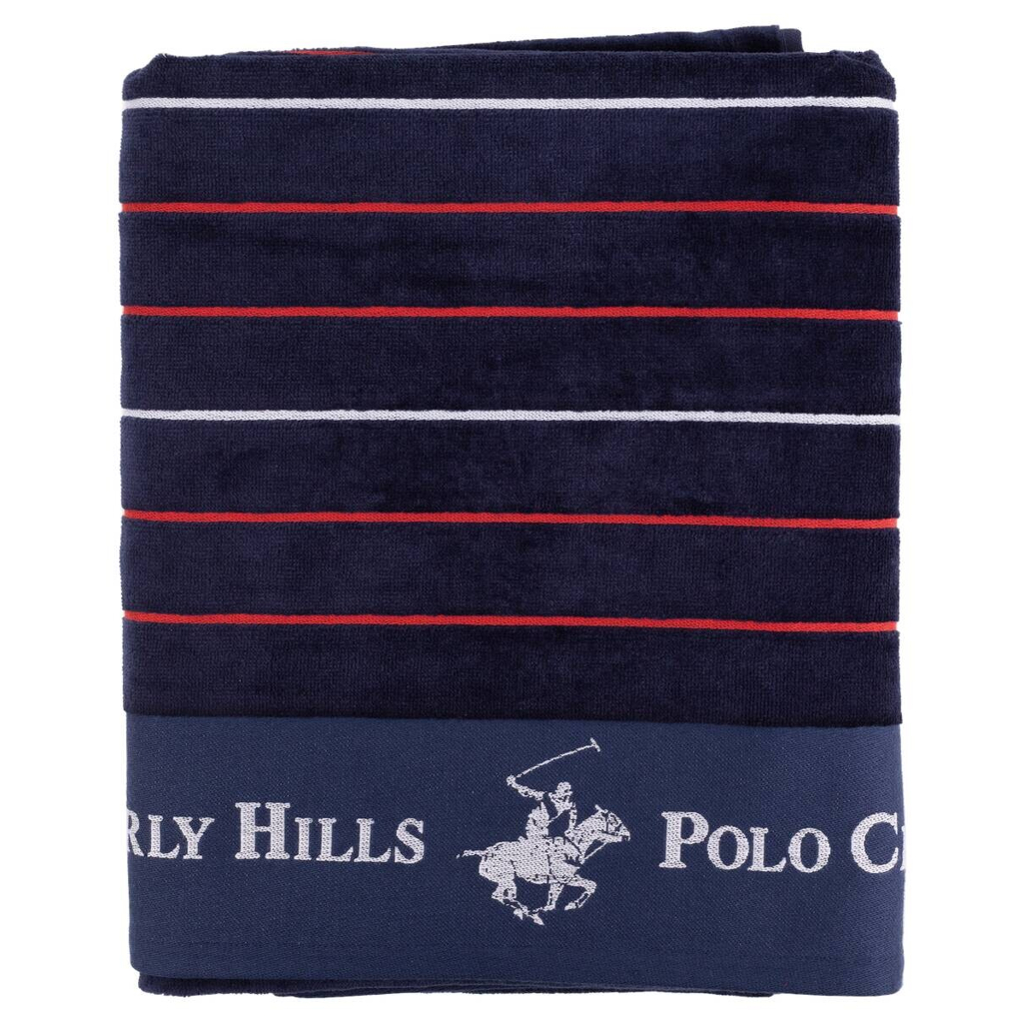 POLO CLUB Strandtuch POLO CLUB rot Baumwolle B/L: ca. 90x160 cm