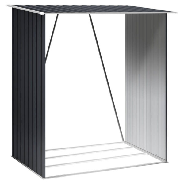HOGGAR Feuerholzschrank Lerum anthrazit B/H/T: ca. 166x154x83 cm