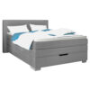 POCO Boxspringbett Anika grau Liegefläche B/L: ca. 140x200 cm