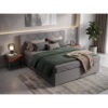 POCO Boxspringbett Wien grau Liegefläche B/L: ca. 180x200 cm