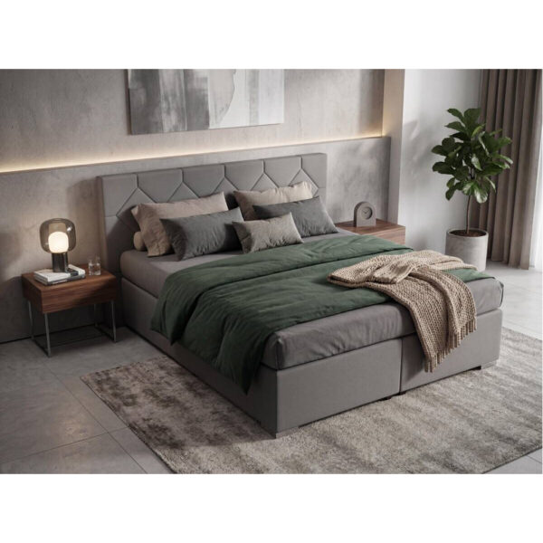 POCO Boxspringbett Wien grau Liegefläche B/L: ca. 180x200 cm