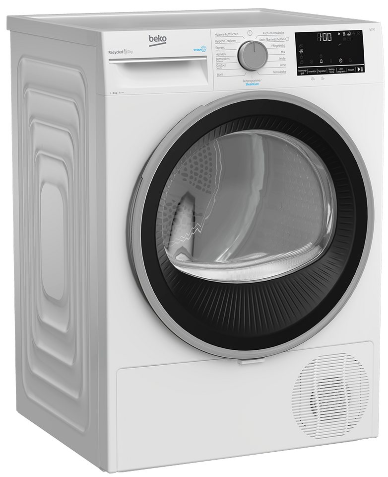 Beko Wärmepumpentrockner B3T22491, Pro Smart Inverter Motor, Dampffunktion, Aquawave Schontrommel