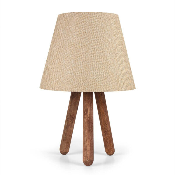 Opviq Tischleuchte
creme braun PVC B/H/L: ca. 22x33x22 cm E27 1 Brennstellen