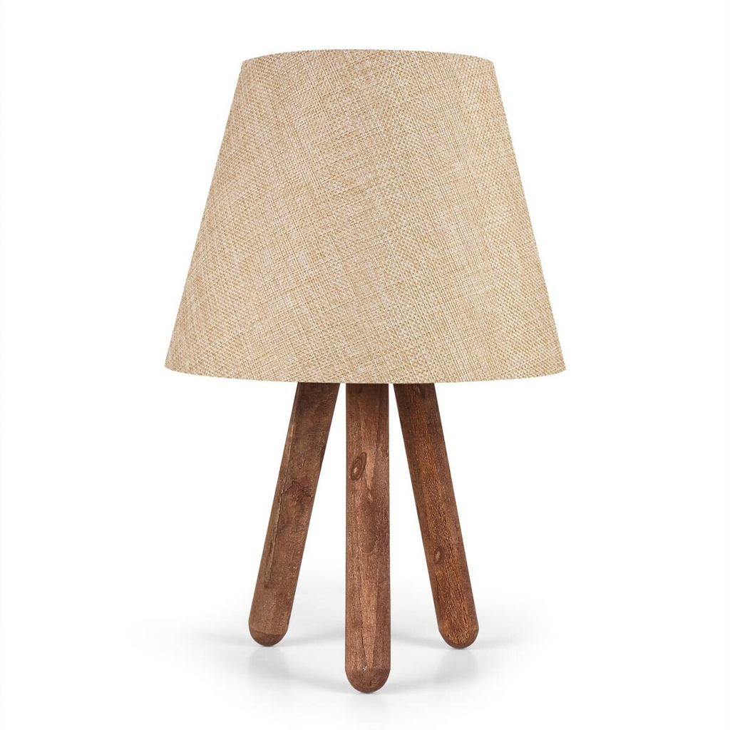 Opviq Tischleuchte
creme braun PVC B/H/L: ca. 22x33x22 cm E27 1 Brennstellen