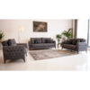 POCO Sofa 3-2-1 Mislina blaugrau Microfaser