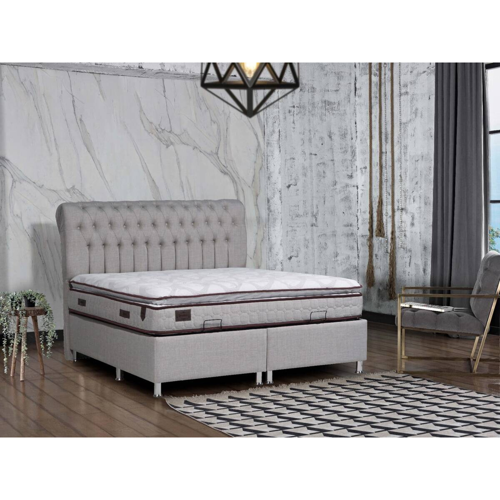 POCO Polsterbett Elegance grau Liegefläche B/L: ca. 180x200 cm