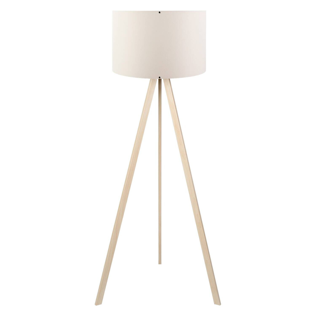 Opviq Stehlampe AYD-1524
creme Eiche PVC B/H/T/L/D: ca. 38x140x38x38x38 cm E27 1 Brennstellen