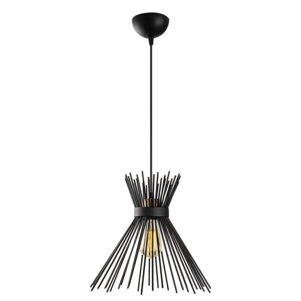 Opviq Pendelleuchte Kirpi
schwarz Eisen B/H/T/L/D: ca. 34x131x34x34x34 cm E27 1 Brennstellen