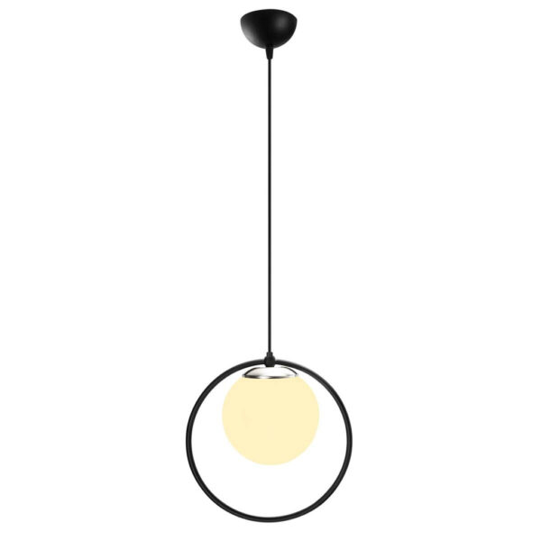 8681875468212 Opviq Pendelleuchte Dolunay
schwarz weiß Metall Glas B/H/T/L/D: ca. 15x126x15x26x15 cm E27 1 Brennstellen