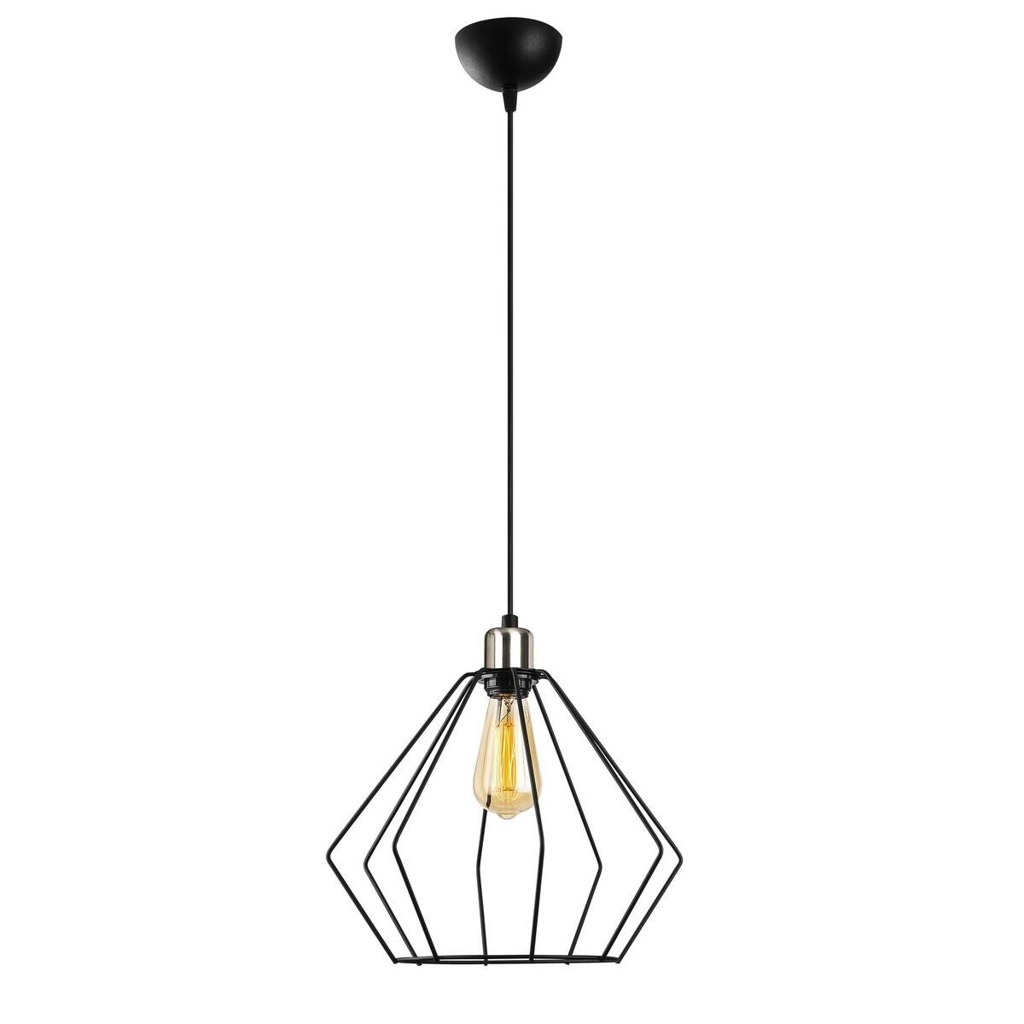 Opviq Pendelleuchte Maden
schwarz B/H/T/L/D: ca. 33x126x33x33x33 cm E27 1 Brennstellen