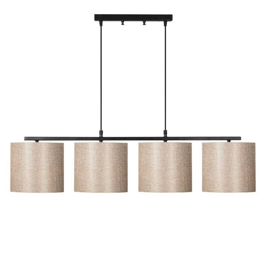 Opviq Pendelleuchte Valiz-4706
creme schwarz B/H/T/L: ca. 110x120x25x110 cm E27 4 Brennstellen