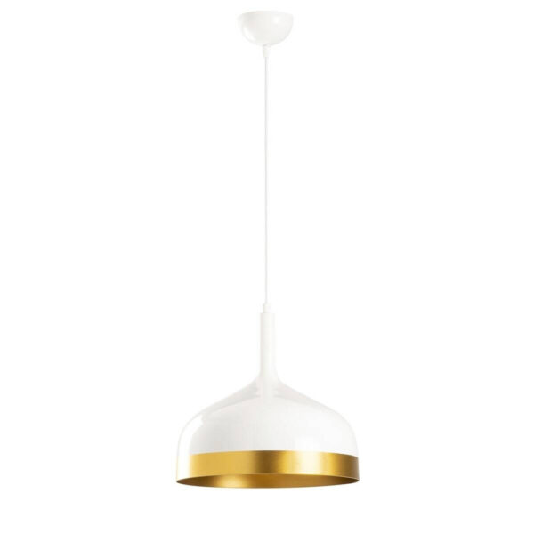 8681875494082 Opviq Pendelleuchte Saglam-3724
weiß gold B/H/T/L/D: ca. 30x128x30x30x30 cm E27 1 Brennstellen