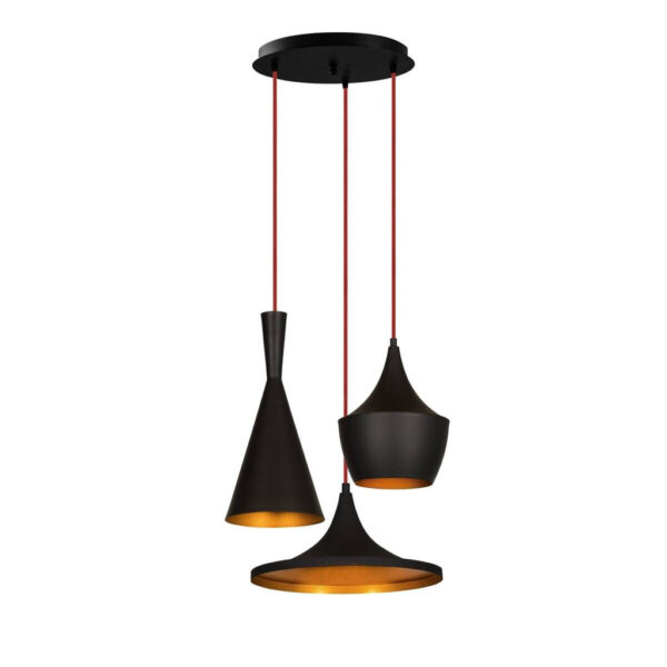 8681875500462 Opviq Pendelleuchte Elmas-3556
schwarz gold B/H/T/L/D: ca. 51x130x51x51x51 cm E27 3 Brennstellen