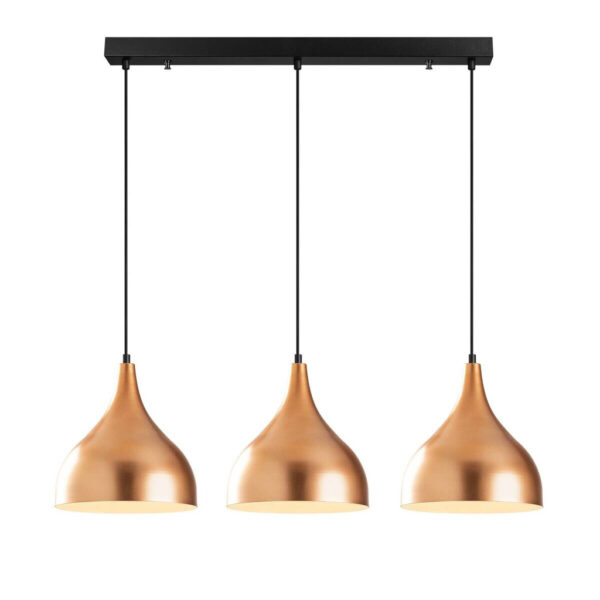 8681875500769 Opviq Pendelleuchte Saglam-3781
schwarz Kupfer B/H/T/L: ca. 97x126x16x97 cm E27 3 Brennstellen
