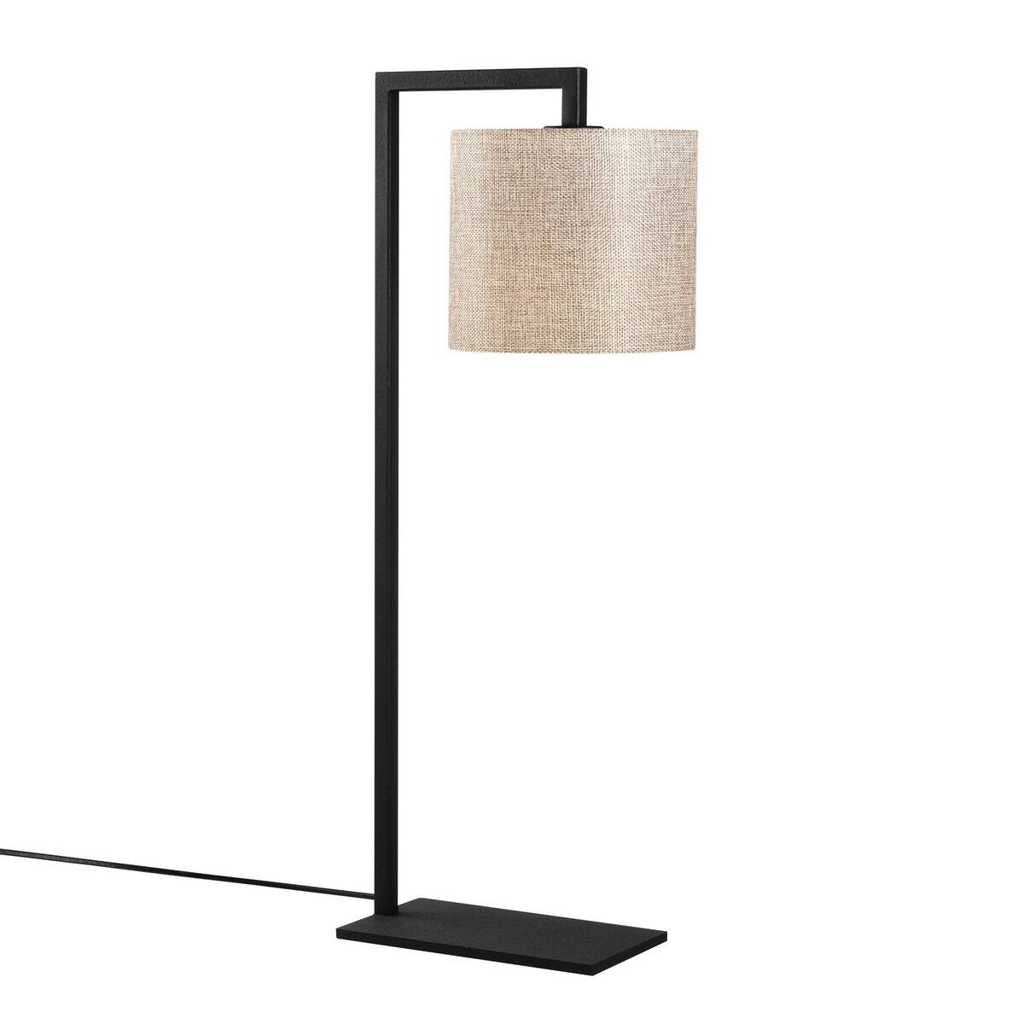 Opviq Tischleuchte
schwarz creme Metall B/H/L: ca. 20x65x27 cm E27 1 Brennstellen
