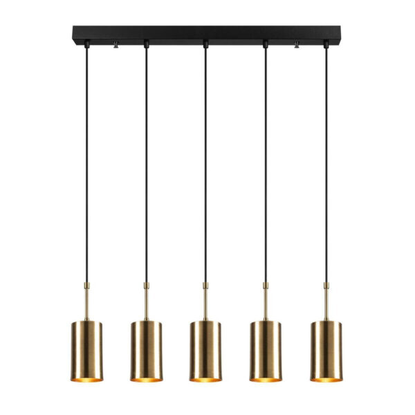 8681875501599 Opviq Pendelleuchte Kem
gold schwarz Eisen B/H/L: ca. 9x120x79 cm E27 1 Brennstellen