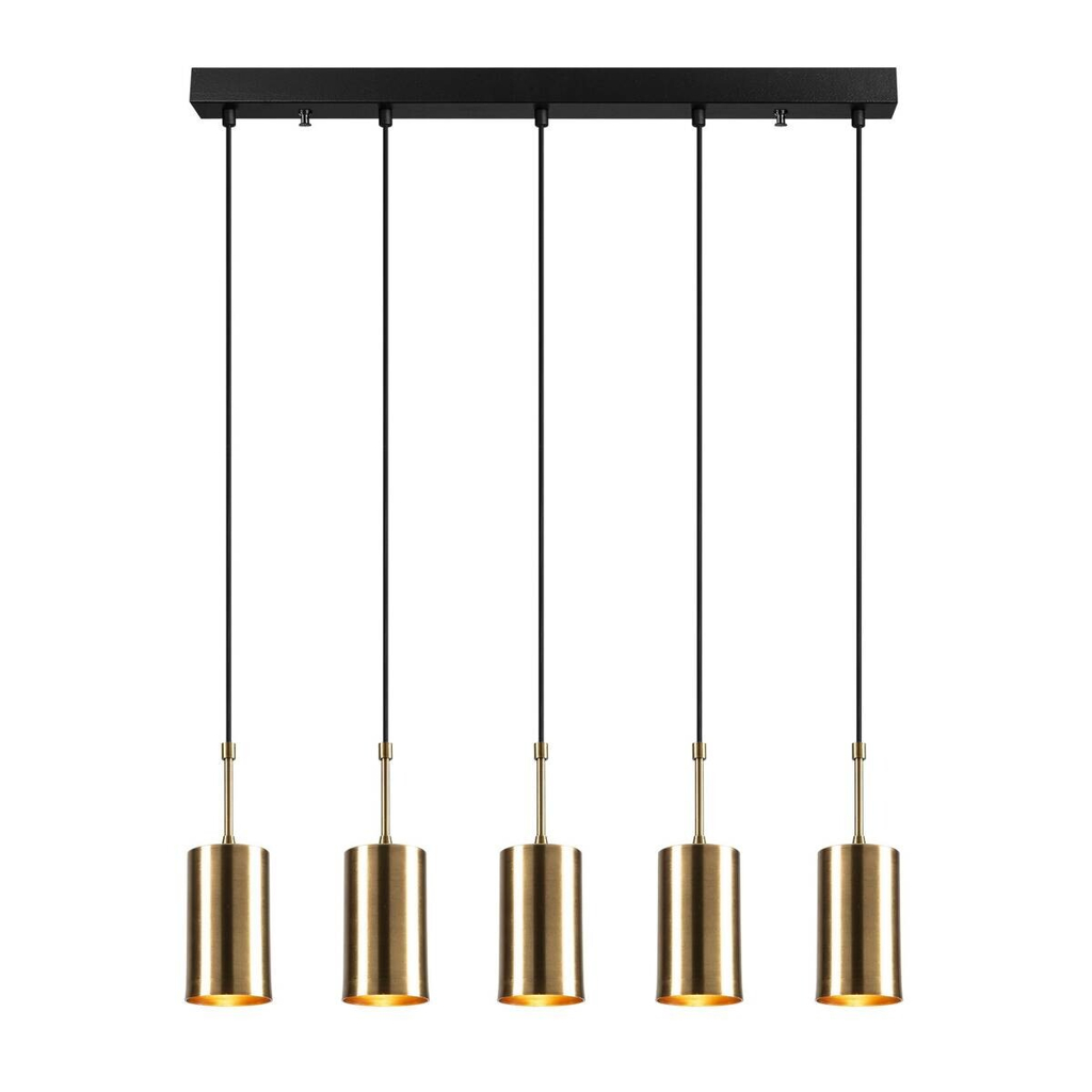 Opviq Pendelleuchte Kem
gold schwarz Eisen B/H/L: ca. 9x120x79 cm E27 1 Brennstellen