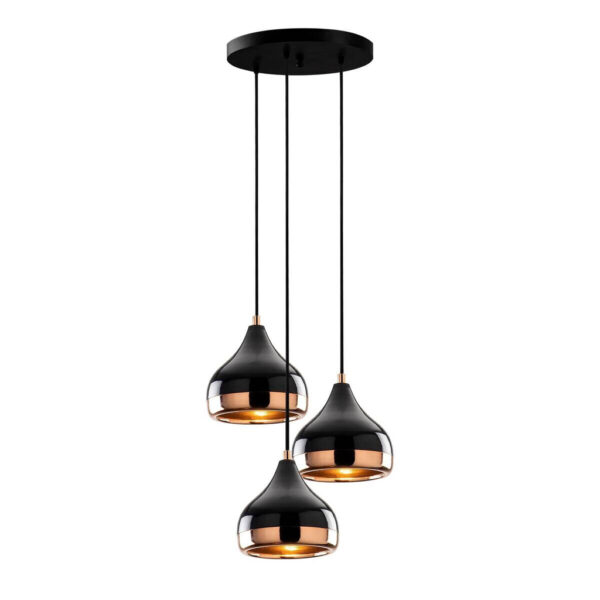 Opviq Pendelleuchte Yildo
Kupfer schwarz Metall B/H/T/L/D: ca. 37x111x37x37x37 cm E27 3 Brennstellen