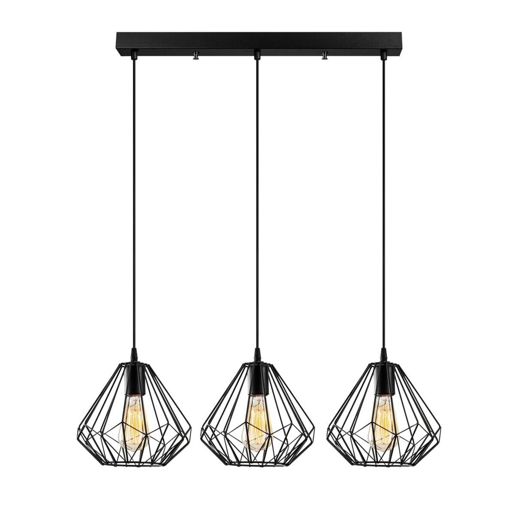 Opviq Pendelleuchte
Metall B/H/T/L/D: ca. 73x117x73x73x73 cm E27 3 Brennstellen