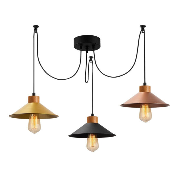 8681875572155 Opviq Pendelleuchte Manavgat
multicolor Metall Holz B/H/T/L/D: ca. 24x100x24x114x24 cm E27 3 Brennstellen