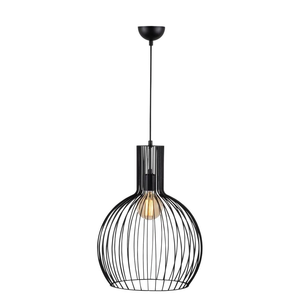 Opviq Pendelleuchte Fellini
schwarz Eisen B/H/T/L/D: ca. 38x146x38x38x38 cm E27 1 Brennstellen