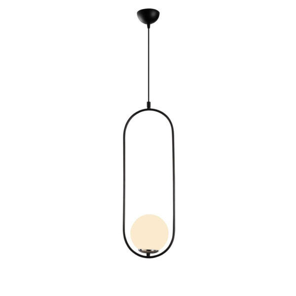 Opviq Pendelleuchte Mudoni
schwarz weiß Glas B/H/T/L: ca. 20x146x15x20 cm E27 1 Brennstellen