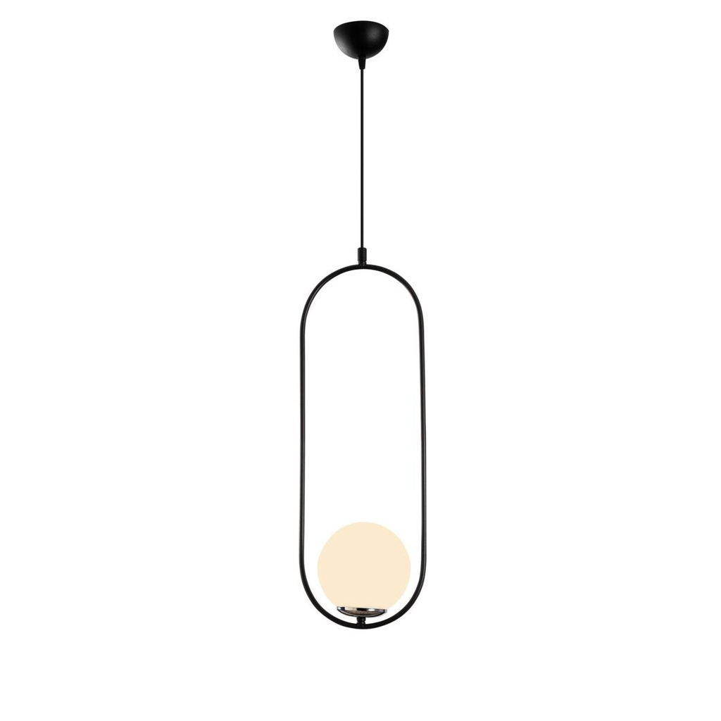 Opviq Pendelleuchte Mudoni
schwarz weiß Glas B/H/T/L: ca. 20x146x15x20 cm E27 1 Brennstellen