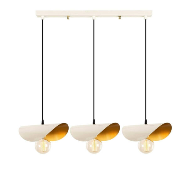 8681875649352 Opviq Pendelleuchte Sivani
weiß gold Eisen B/H/T/L: ca. 17x106x17x80 cm E27 3 Brennstellen