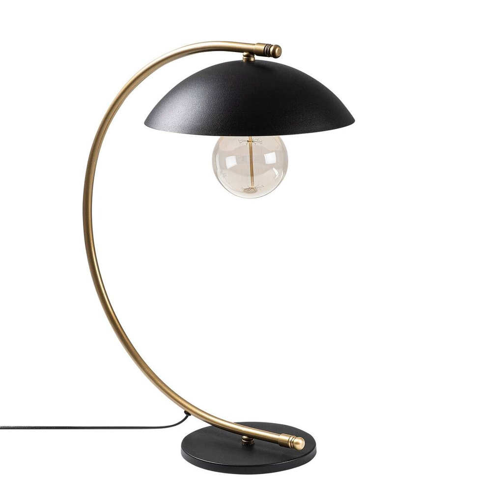 Opviq Tischleuchte
schwarz gold Metall B/H/L: ca. 43x55x26 cm E27 1 Brennstellen